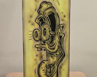 Smiling Weirdo Kustom Kulture Lowbrow Monster Sign