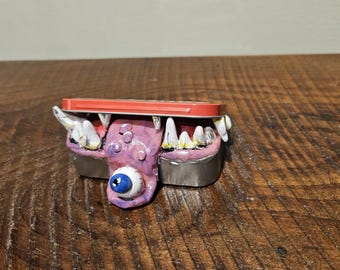 Altoids can creature , sculpture, low brow, kustom kulture