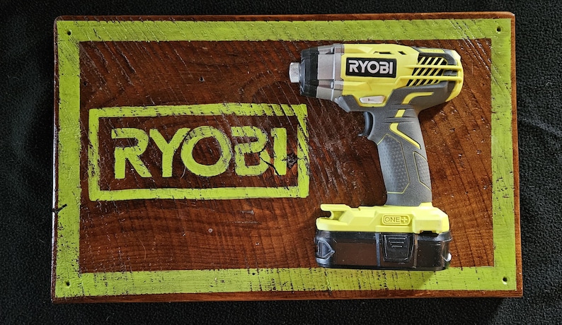 Ryobi Sign Custom Painted Upcycled - Etsy