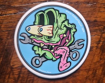 Weirdo Monster Gearhead Kustomtown sticker