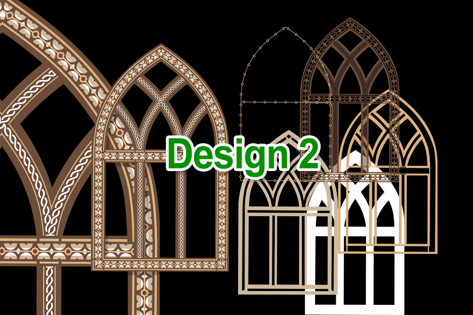 Vintage Farmhouse Window Frame SVG, 3D Arch Layered Design (digital ...