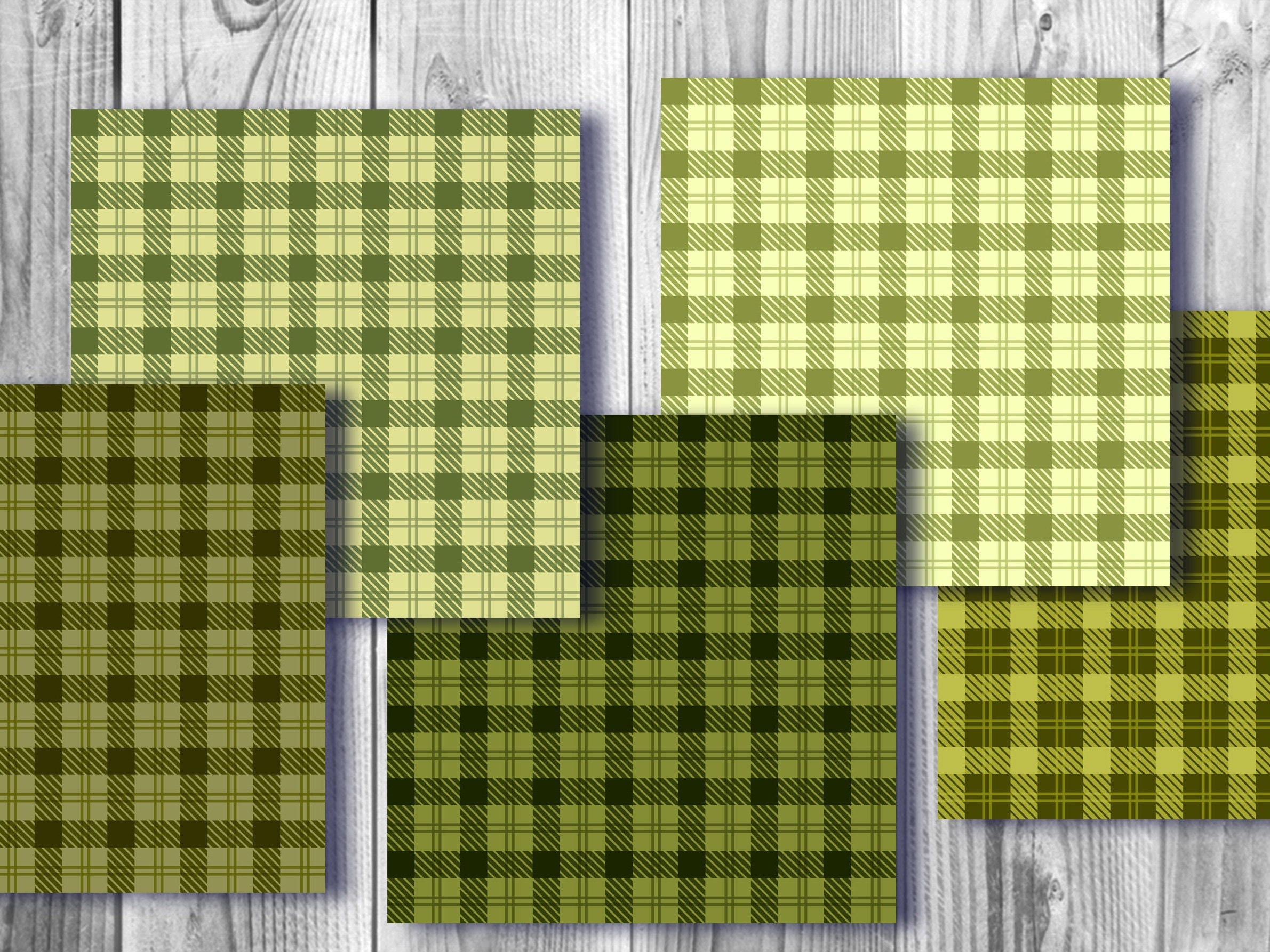 Green Fall Pattern Green Plaid Pattern Digital Paper, Fall Autumn Design (JPEG 12x12) - Etsy