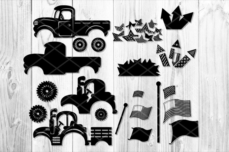 4th of July Truck Patriotic Tractor Independence Day Fireworks Etsy