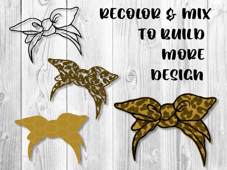 Download Messy Bun Bandana Mom Life SVG Instant Digital Download ...