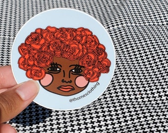 Head of Roses sticker