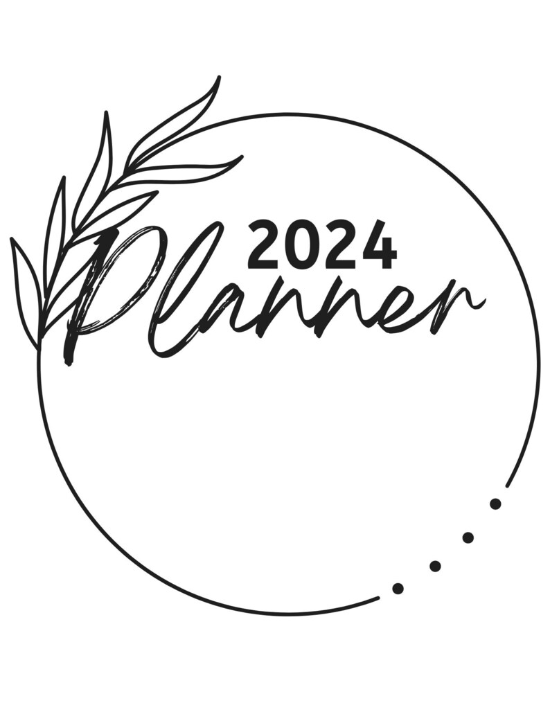 2024 Digital Calendar for Pdf Download Write on Planner Etsy