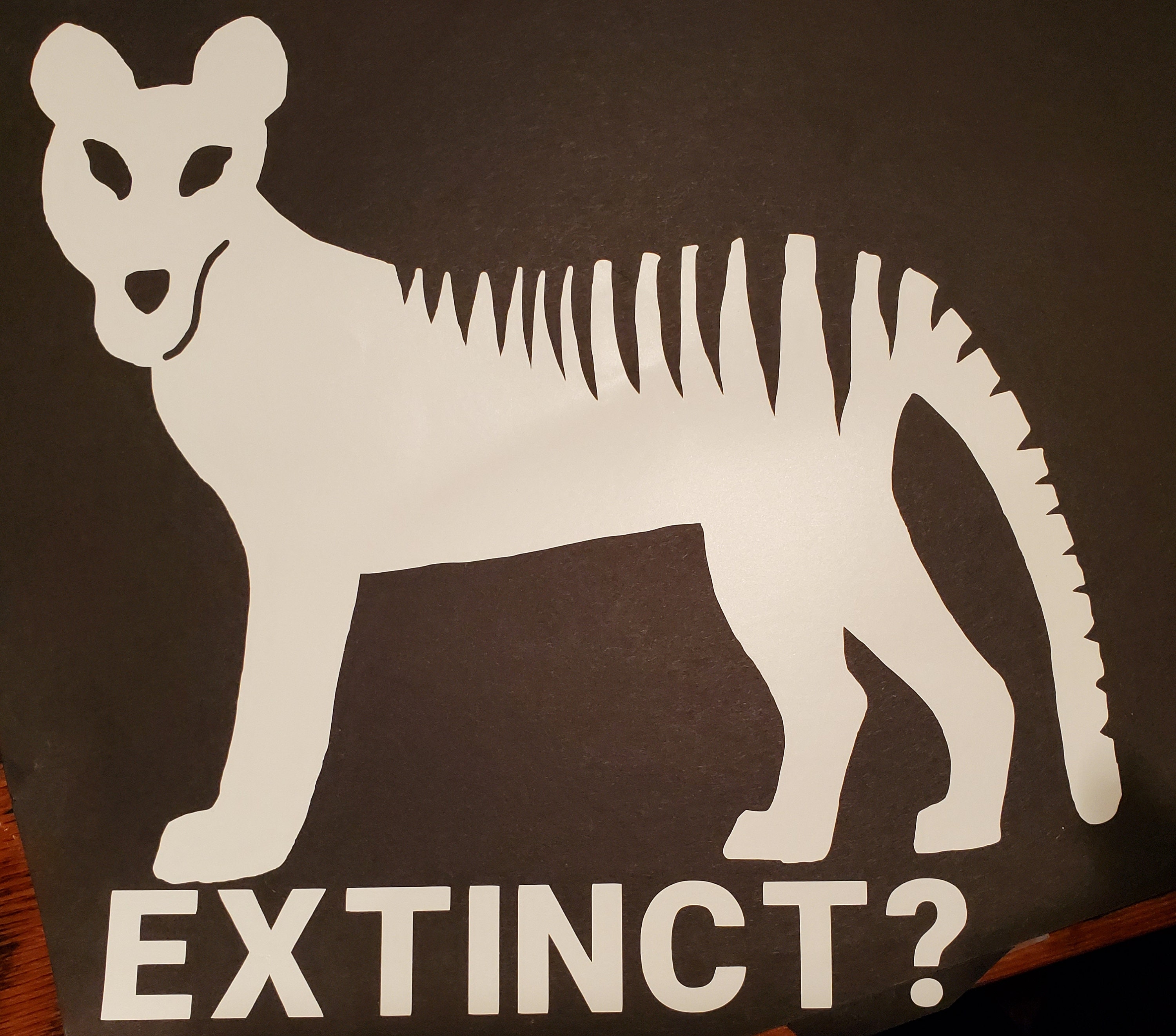 Exticnt Sticker Tazi Tiger Extinct? Sticker - Etsy