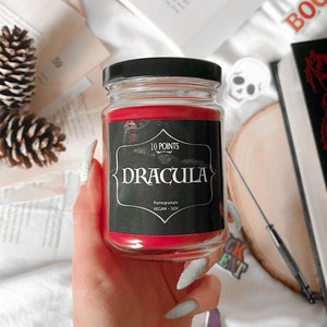 Dracula -  Soy Candle Scent Notes: Pomegrante