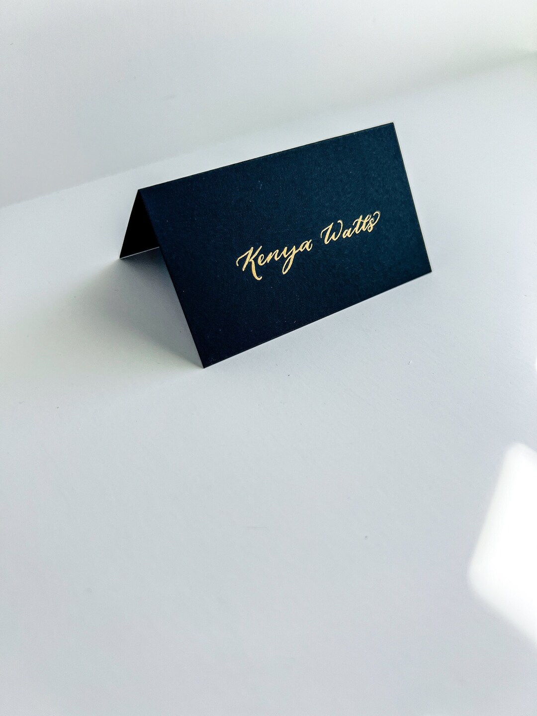 Black Place Cards for Dinner Party Place Cards for Guest Seats Name ...