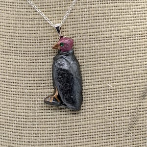 Turkey vulture pendant, vulture culture, oddities, bird necklace, bird gift, buzzard, Condor