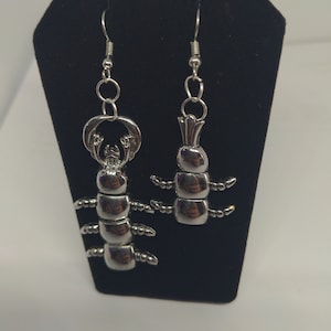 Centipede earrings, centipede, insect Earrings, insect jewelry, bug jewelry, centipede , valentines gift, centipede vertebrae