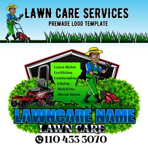 Premade Lawn care logo design, Zero turn, Lawn mower logo, Yard service logo, Lawn mowing logo, landscaping logo, lawn maintenance logo