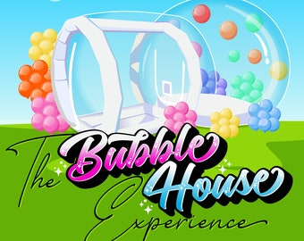 Logo maison bulle, maison gonflable, logo tente montgolfière, logo tente dôme gonflables, location fête maison bulle, ballons château nerveux,