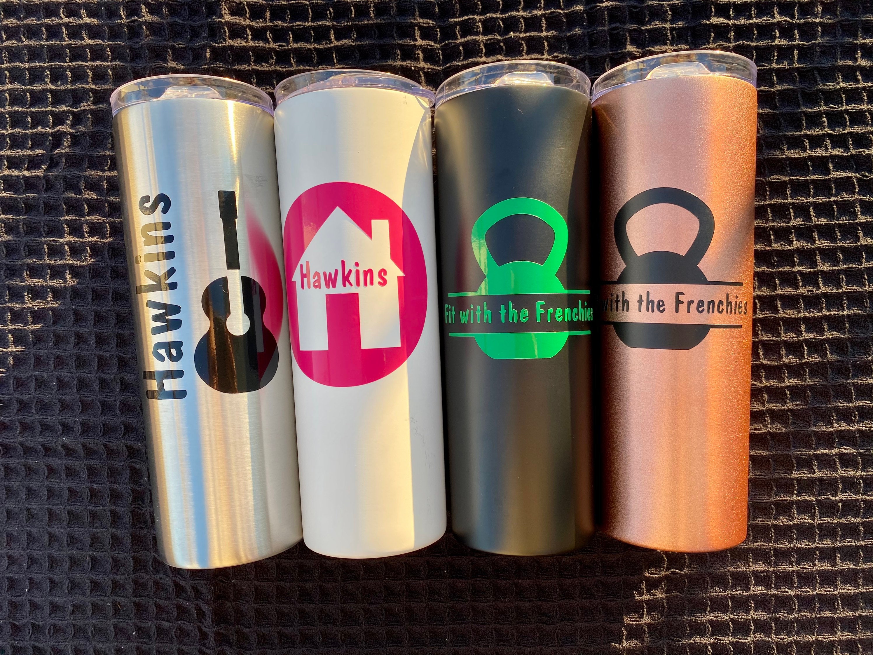 Custom tumbler with vinyl decal Etsy