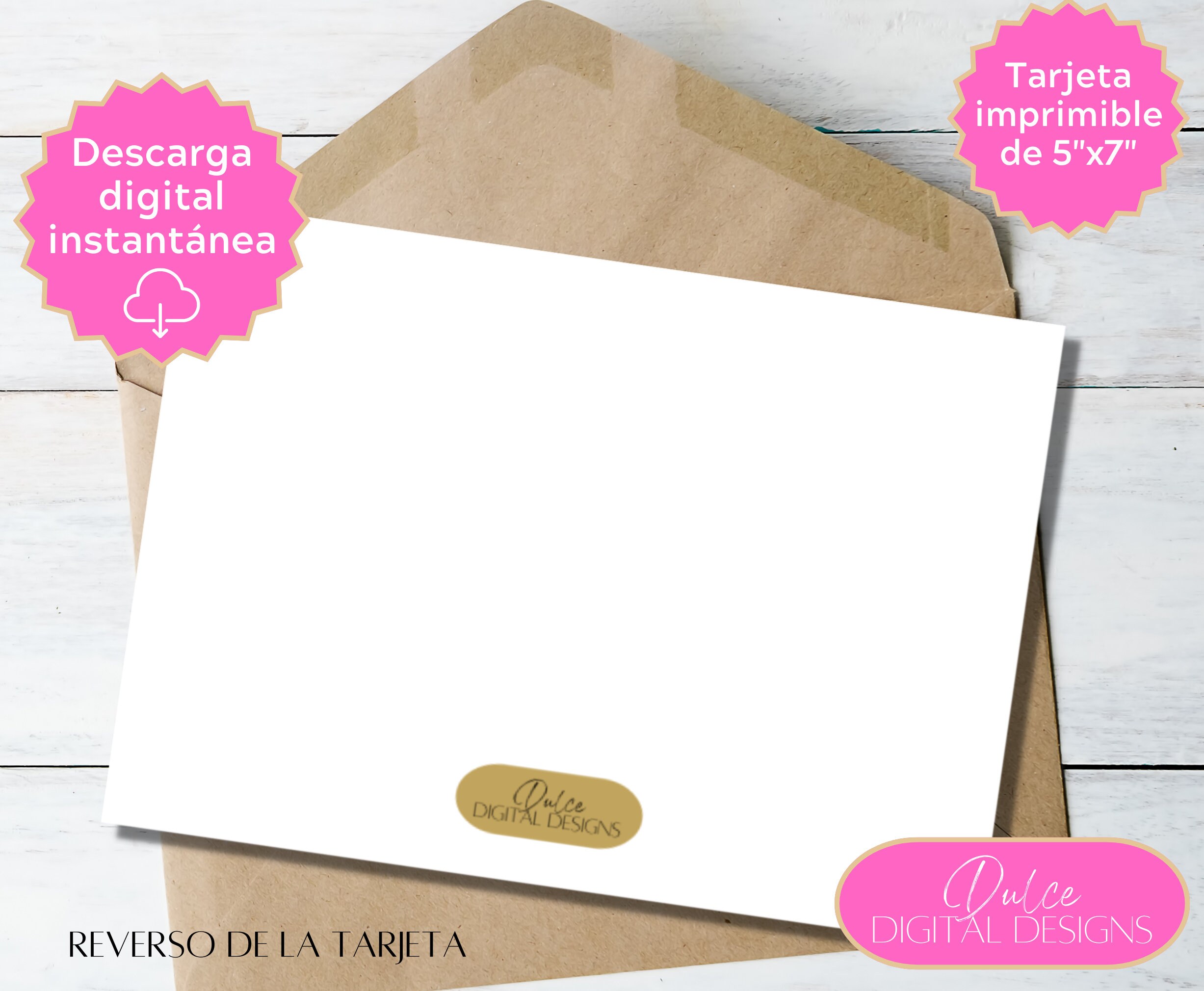 Tarjeta De Gracias Imprimible, Descarga Digital Instantánea, 5x7 Nota