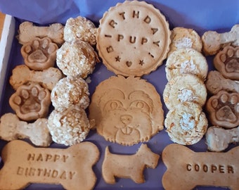 Shih tzu personalised doggy treats, natural ingredients, nothing artificial added, gluten free and vegan