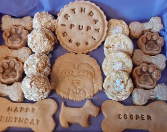 Cockerpoo personalised doggy treats, natural ingredients, nothing artificial added, gluten free and vegan