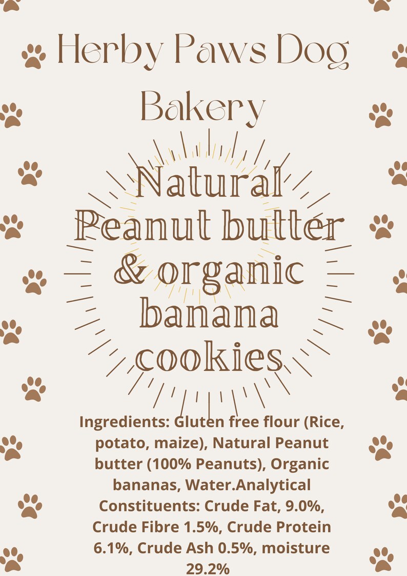 Organic dog variety mini treats . Peanut butter and banana Oat, carrot and apple Coconut and banana. image 4