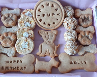 Jack Russell personalised doggy treats, natural ingredients, nothing artificial added, gluten free and vegan