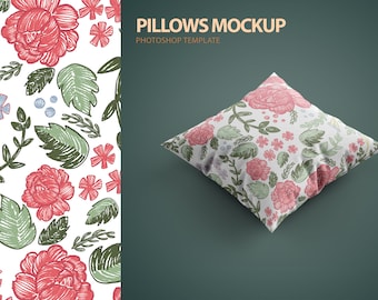 Blank Square Pillow Mockup Psd