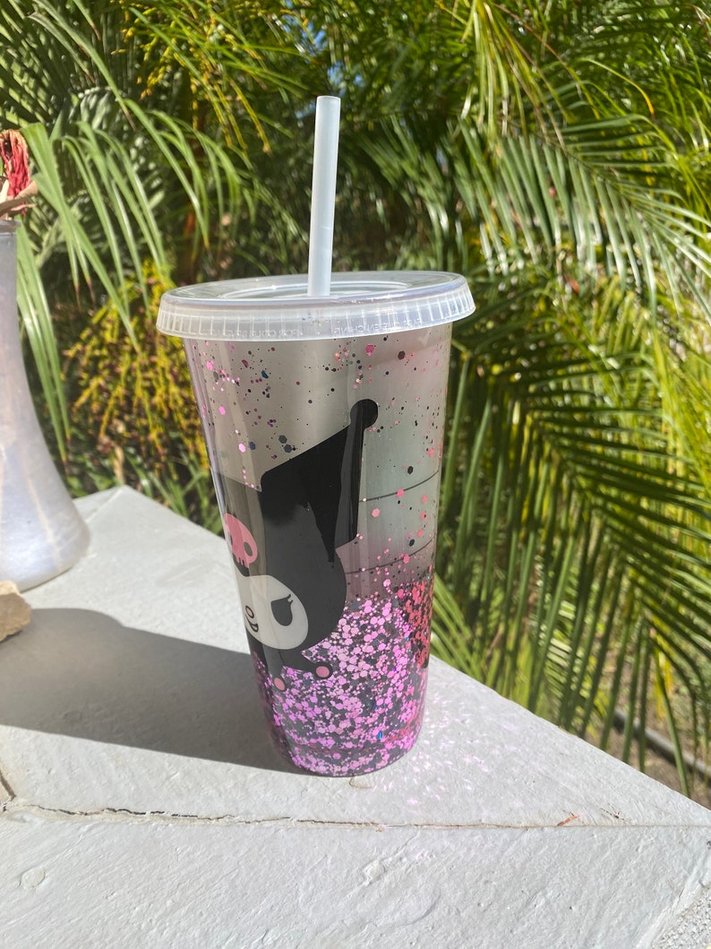 Black Rabbit Inspired Glitter Starbucks Tumbler Etsy