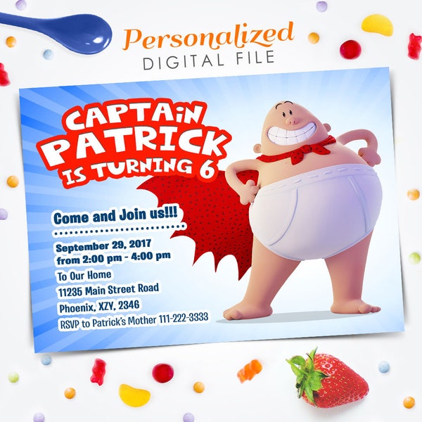 Captain Underpants - Etsy