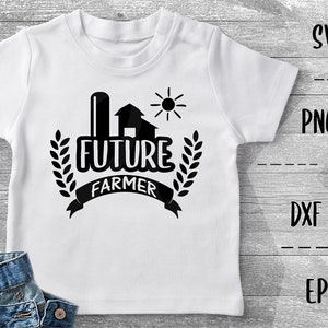 Future Farmer SVG Farmer Kid Farming Family, Farm Boy, Girl -PNG EpS DXF Cricut Silhouette, Heat Transfer Vinyl, Htv, Decal, Stencil, Vector
