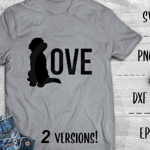 Doodle SVG Set Labradoodle LOVE, Dog Lover, Doodle Pup -PNG EpS Dxf, Cricut, Silhouette, Heat Transfer Vinyl, Htv, Decal, Stencil, Vector