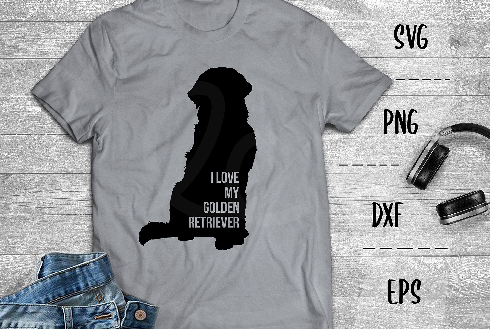 I Love My Golden Retriever SVG Dog Owner Golden Dog Shirt Puppy Gold ...