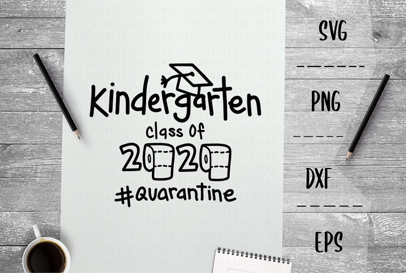Download Kindergarten SVG 2020 Graduation Class of 2020 Quarantine | Etsy