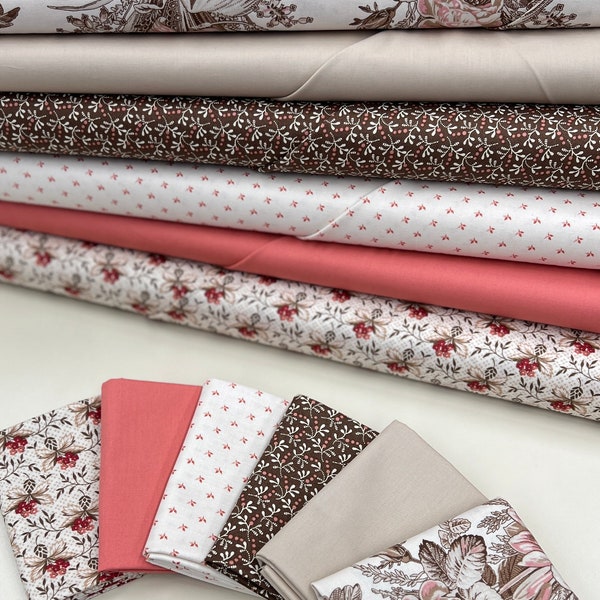 Laundry Basket Quilts Fabric Cocoa Pink Fat Quarter - Etsy
