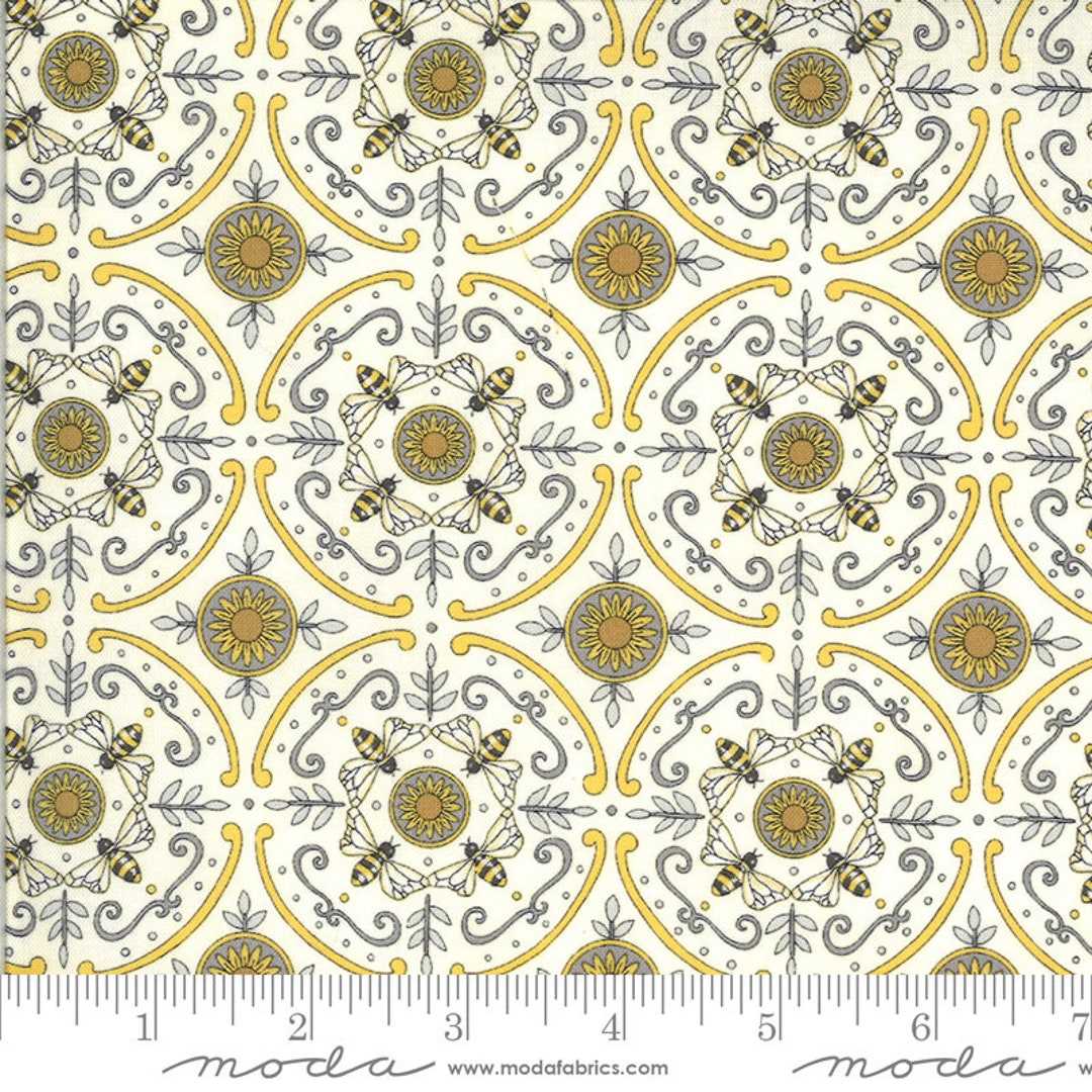 Bee Grateful Parchment Fabric by Deb Strain for Moda Fabrics 19968 11 ...