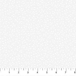 Basically Black & White 2 White Baby's Breath Fabric by Patrick Lose for Northcott Fabrics 10219-10 **This is a 2 yd or 72 inch cut** #8