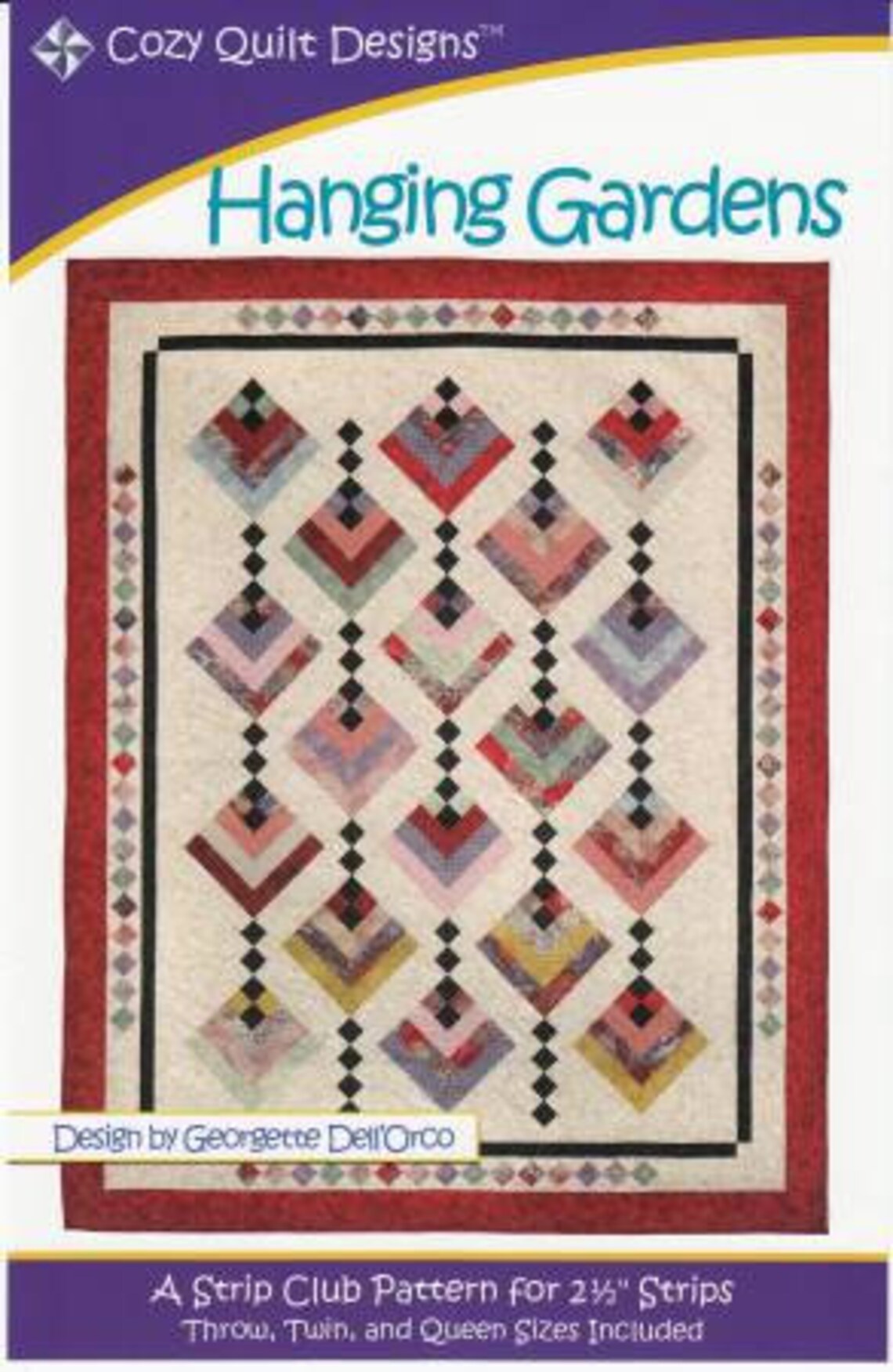 Hanging Gardens Quilt Pattern A Cozy Quilt Pattern by Etsy