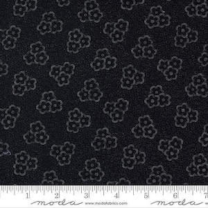Clover Blossom Farm Mulch Black Fabric by Kansas Troubles for Moda Fabrics  9712 19 **This is for a 97 Inch Cut** #6