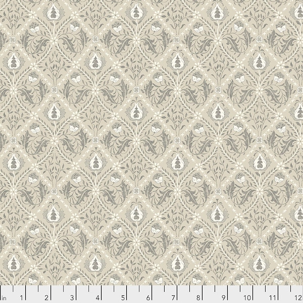 Free Spirit Pure Trellis Linen Fabric by Morris & Co for Moda 034. **This is a 72 inch (2 yard) cut piece.**