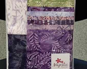Majestic Batiks Purple Basket Quilt Kit