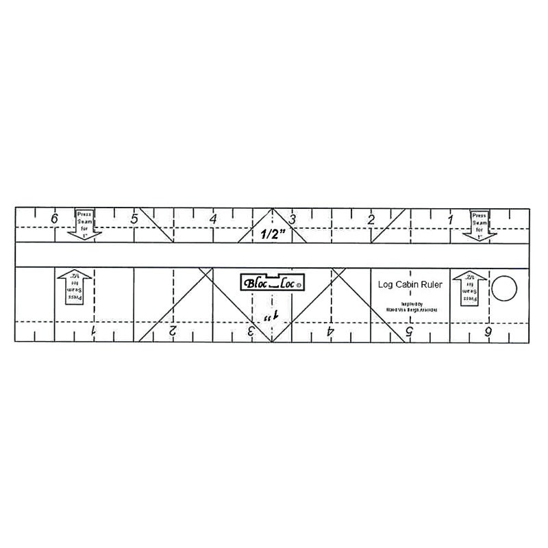 Bloc Loc1 Log Cabin Ruler 3/4 and 1 1/2 - Etsy