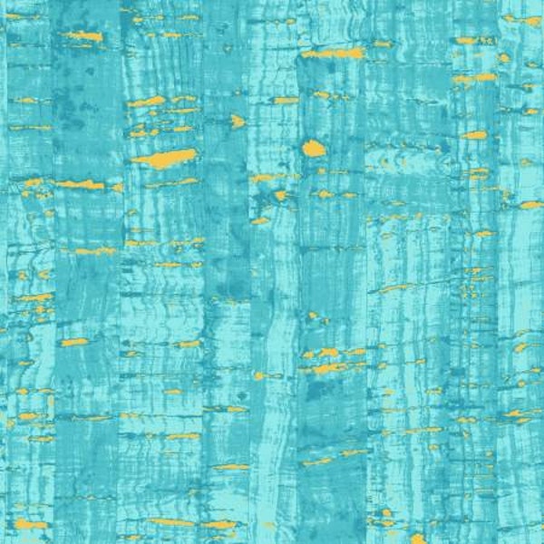 Uncorked Aqua Metallic Fabric by Windham Fabric 50107M 32 **This is a 2 yard cut**