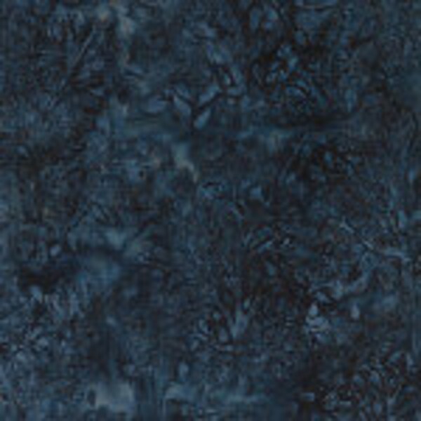 Island Batik Paisley Tree - Navy Winter Park 5585. **This is a 32inch (.888) cut piece**