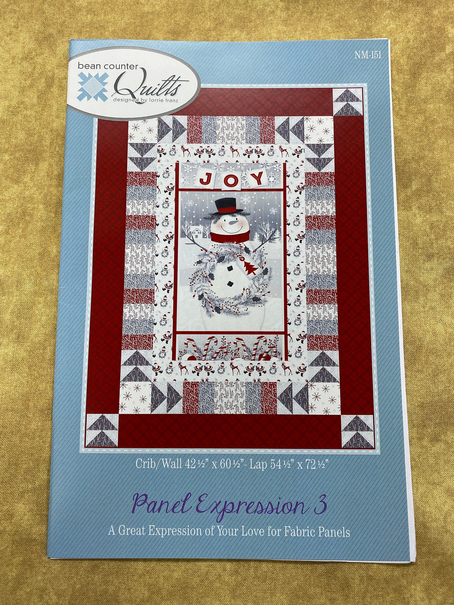 Panel Expression 3 Pattern by Bean Counter Quilts Finished Etsy