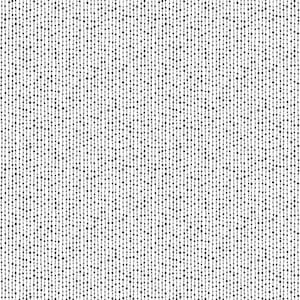 May include: A repeating pattern of vertical lines composed of small, evenly spaced black dots on a white background. The dots vary slightly in size, creating a textured appearance. The design is simple and graphic.