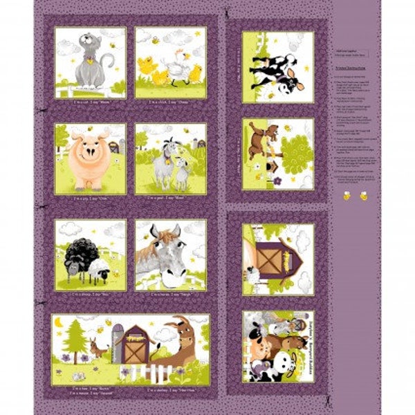 Barnyard Buddies Book Panel by Suzy Bee Designs (62)