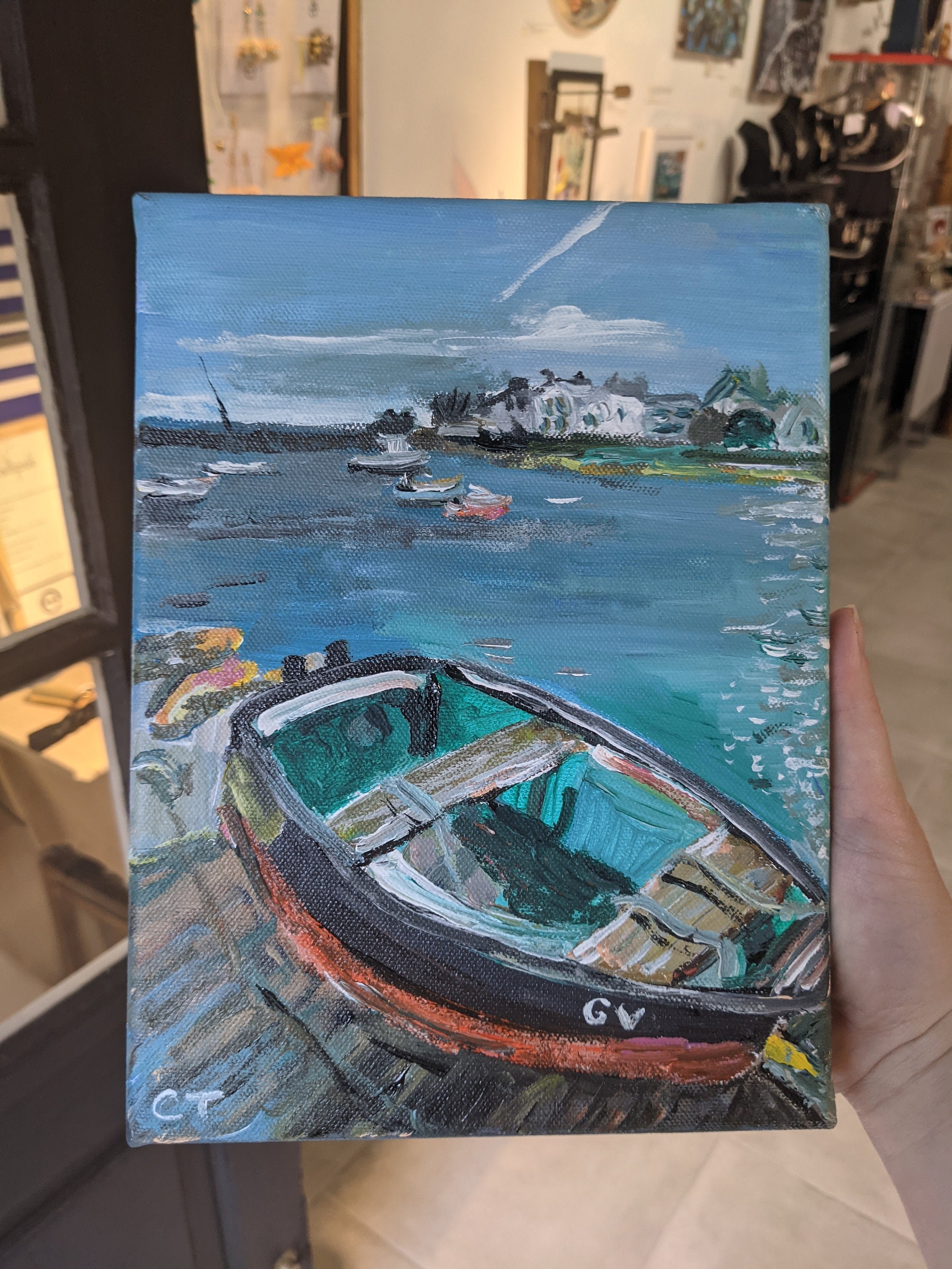 Petit Tableau d'une Barque à Lesconil