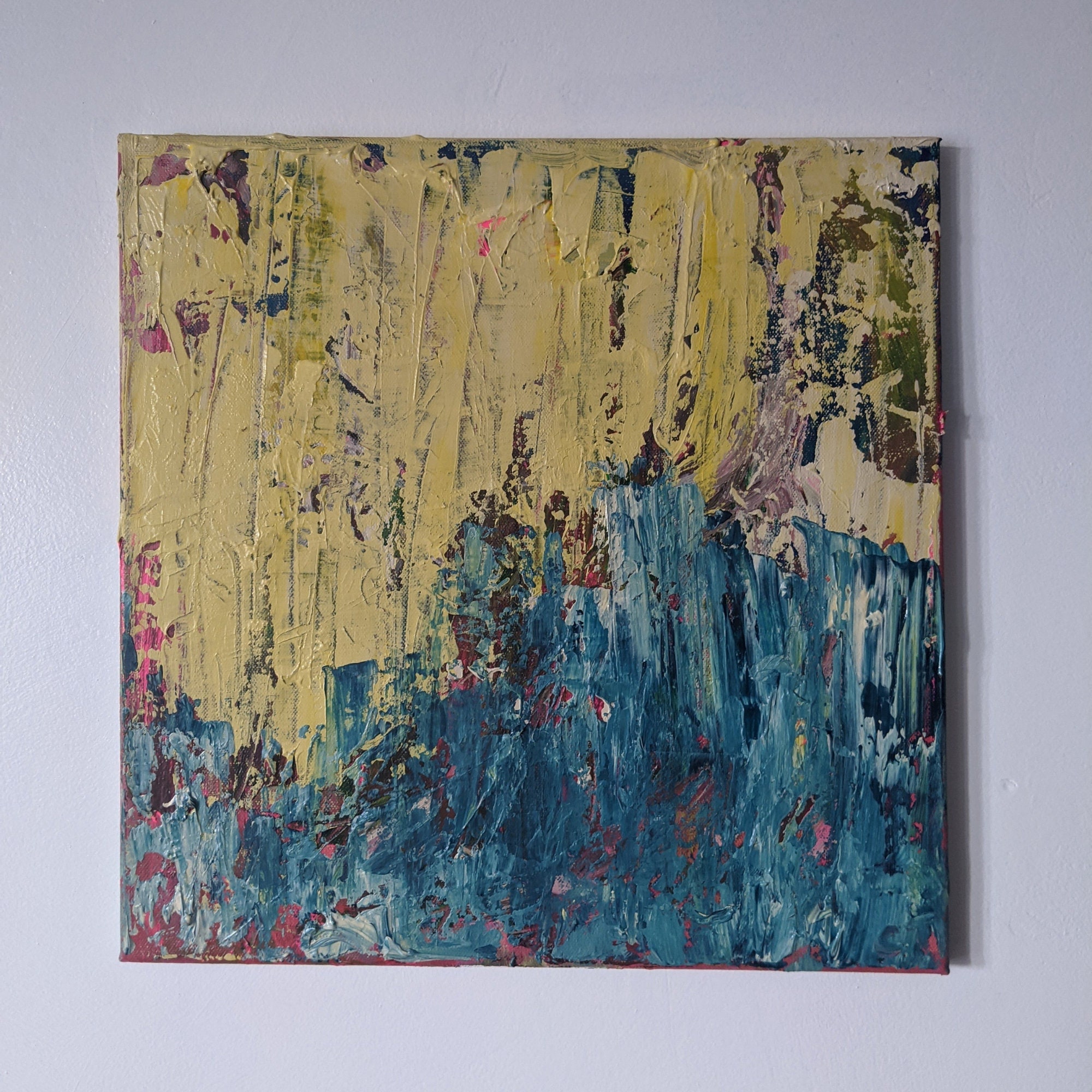 Peinture Abstraite en Acrylique sur Toile | Peinture Au Couteau