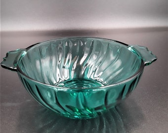 Vintage Jeannette Glass Green Adam Water Tumbler c.1935 