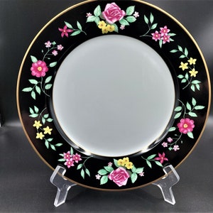 Vintage FITZ & FLOYD Fine Porcelain China Dinner Plate AMBOISE Pattern Made In Japan Retired Pattern