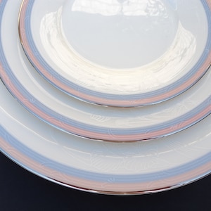 Vintage NORITAKE BREATHLESS Fine Porcelain China Set Of 3 Plates Noritake Dinner Plate Noritake Salad Plate Noritake Dessert Plate