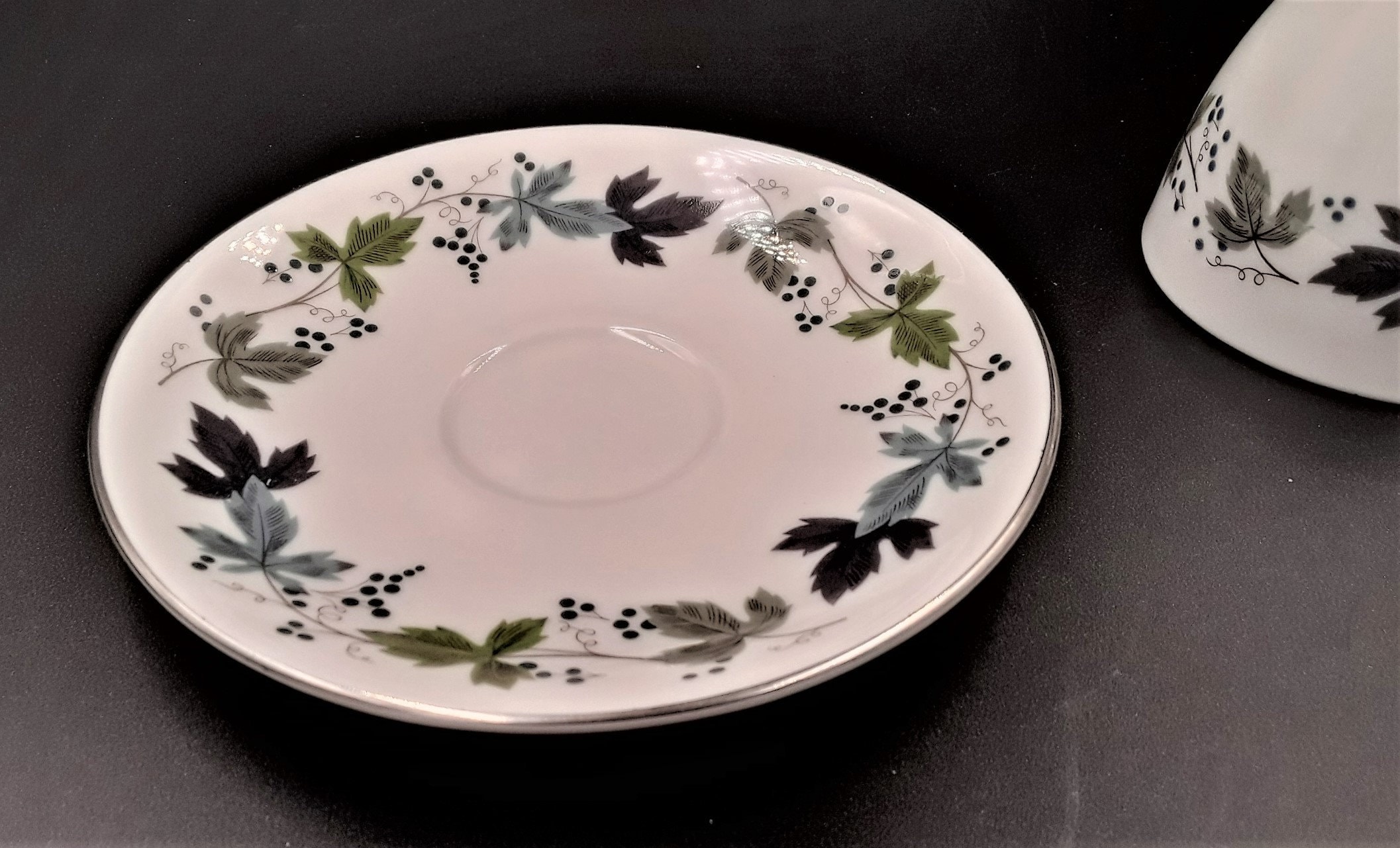 Vintage ROYAL Doulton BURGUNDY Pattern Fine China Made In Etsy