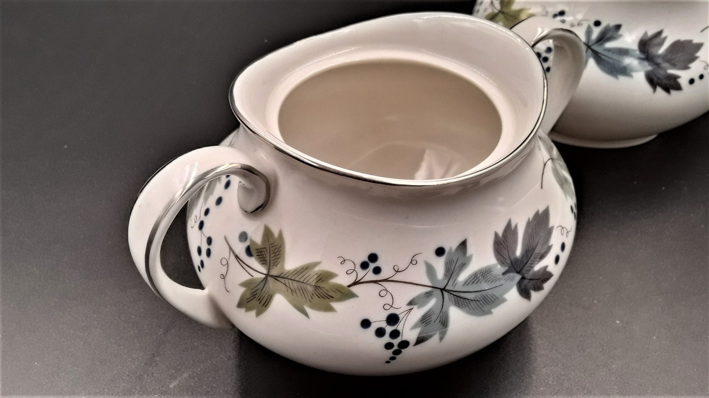 Vintage ROYAL DOULTON Burgundy Pattern Fine Porcelain China Etsy